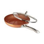 copper chef skillet with glass lid