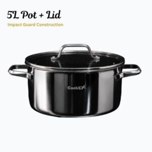 CookEX Titan Steel 13-Piece Premium Stainless Steel Non-Stick Cookware Set - Image 6