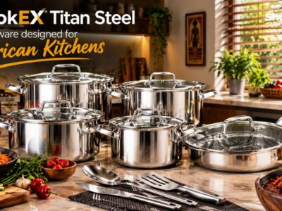 CookEX Titan Steel cookware set designed for African kitchens