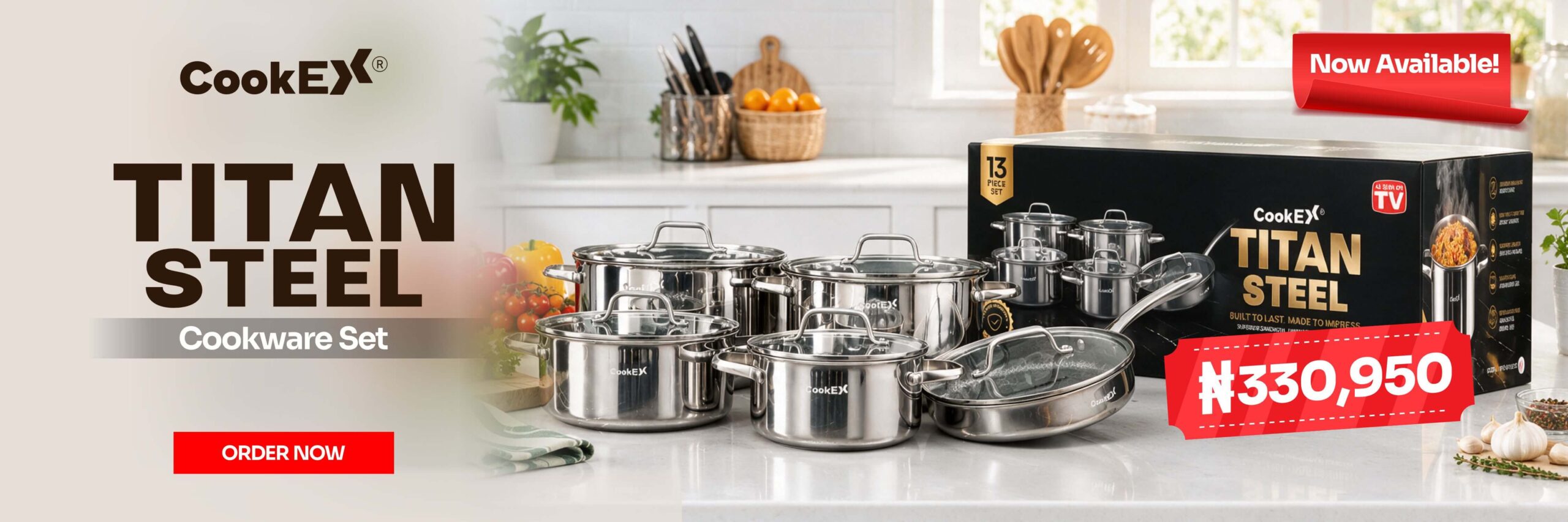 CookEX Titan Steel Cookware